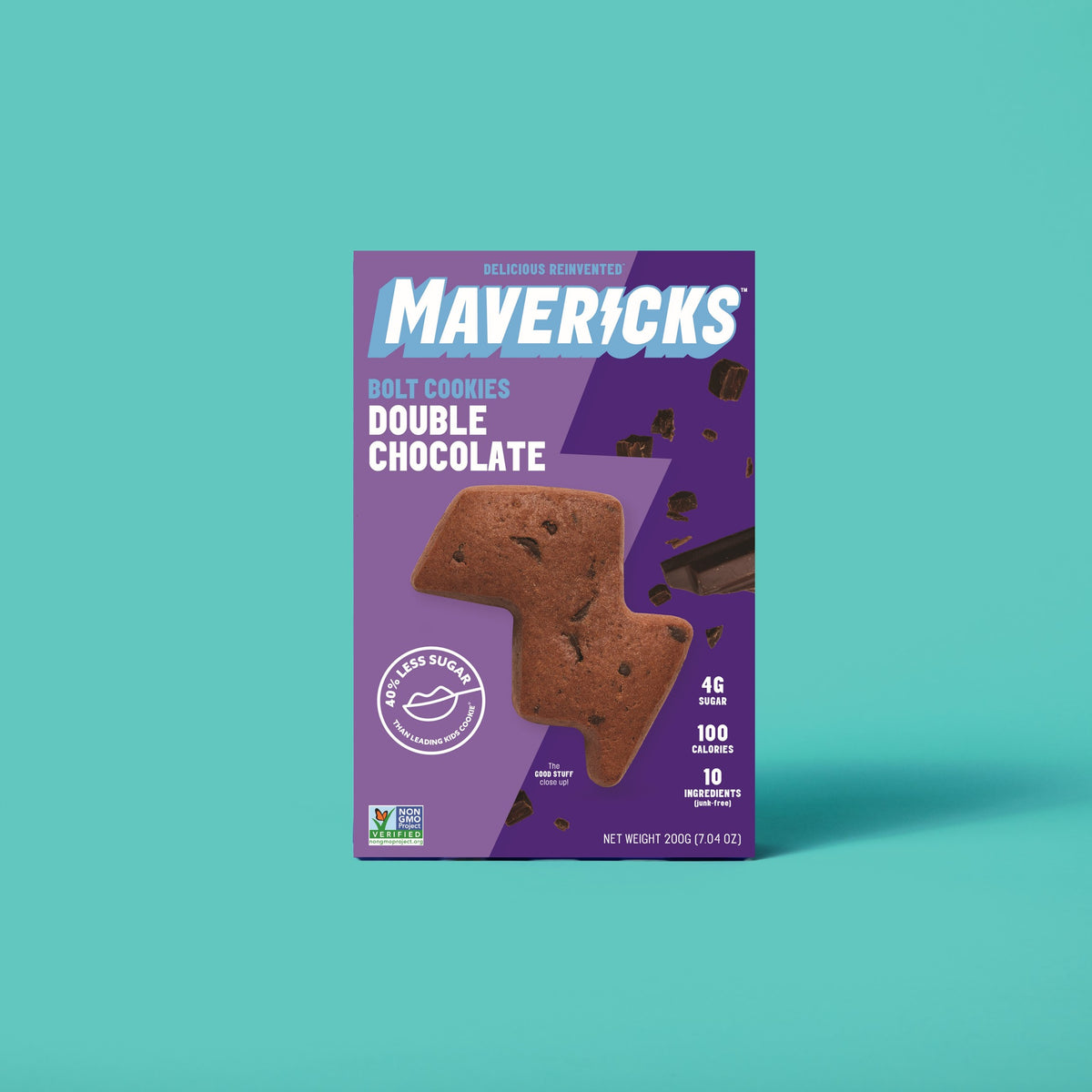 Mavericks Snacks - Double Chocolate Bolt Cookies