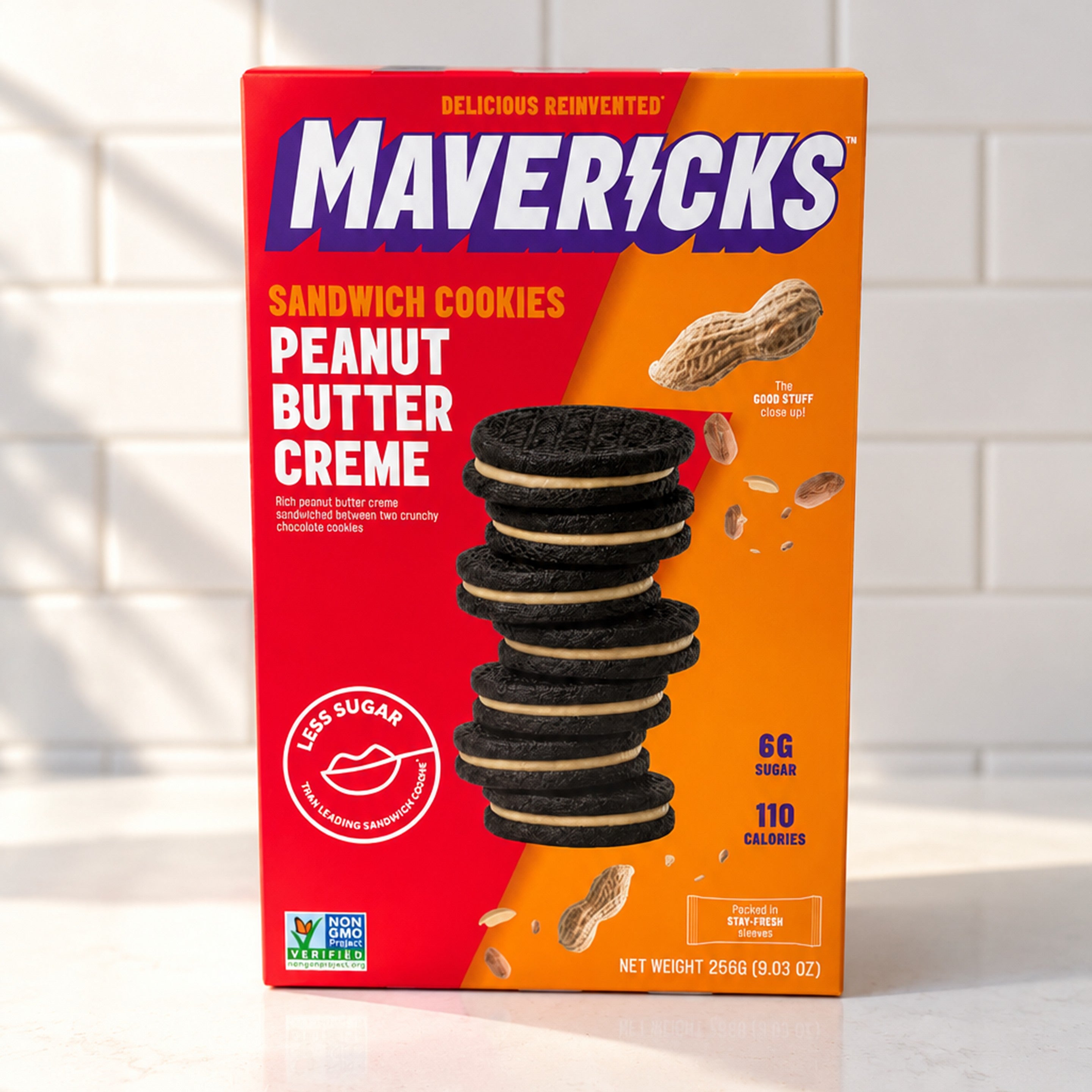 Peanut Butter Creme Sandwich Cookies, 9oz