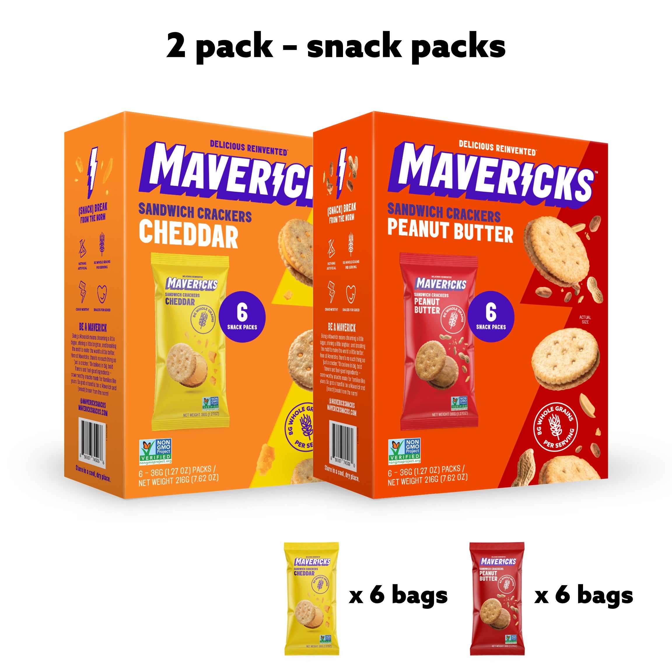 sandwich crackers variety pack, snack packs